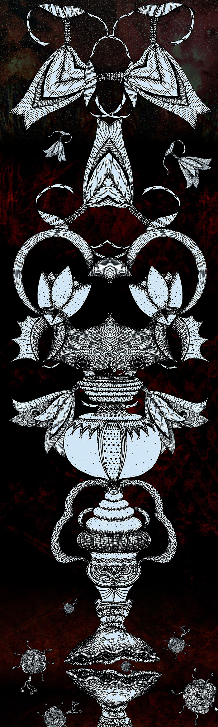 Totem series Tower 01, Giclee archival fine art print, by Helen Ferry